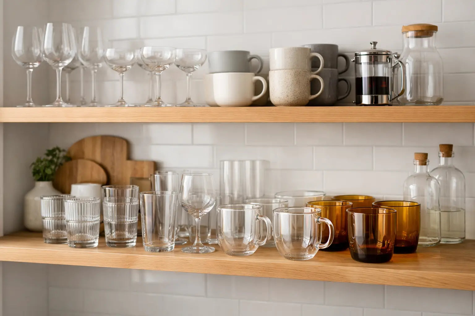 Best Drinkware for Open Shelving at Home