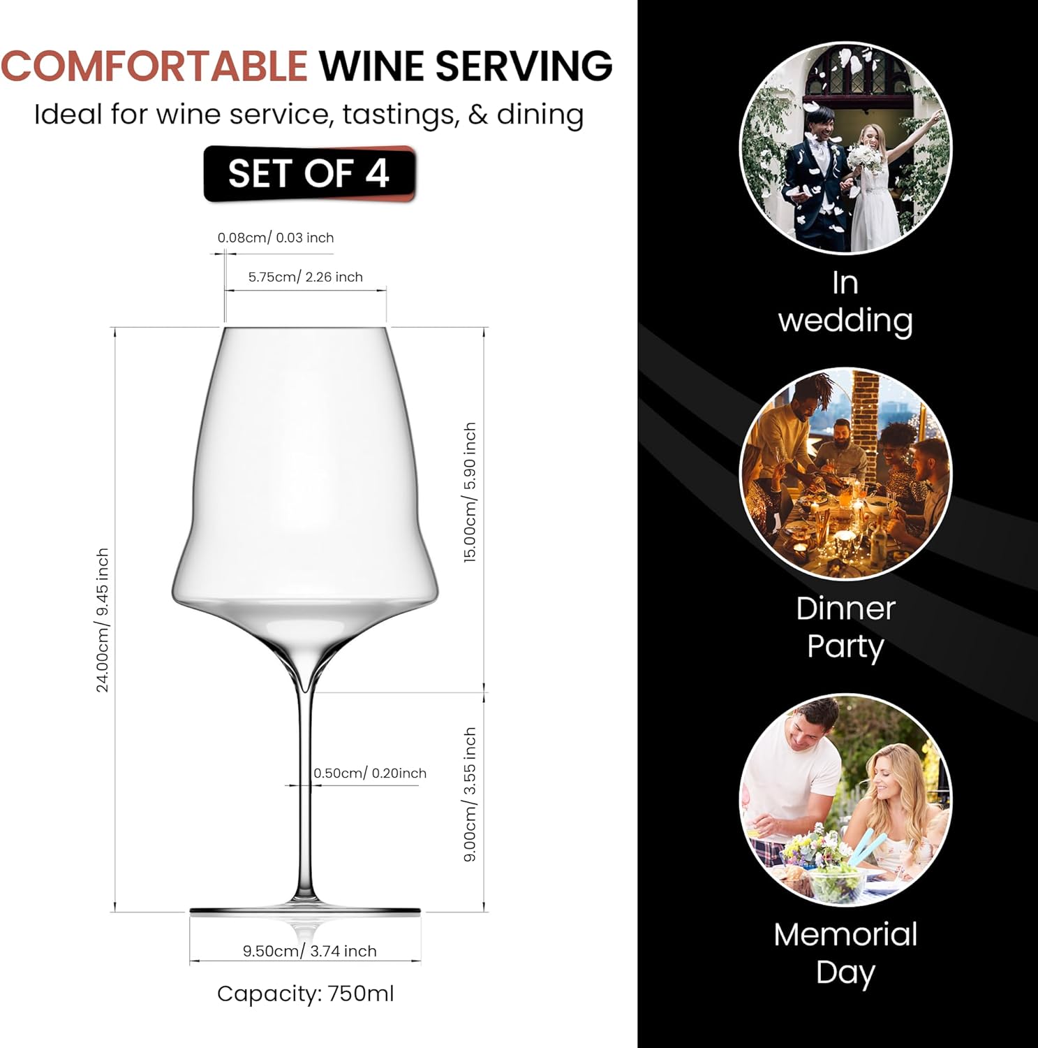 Figueroa Red Wine Glasses (4-Pack)
