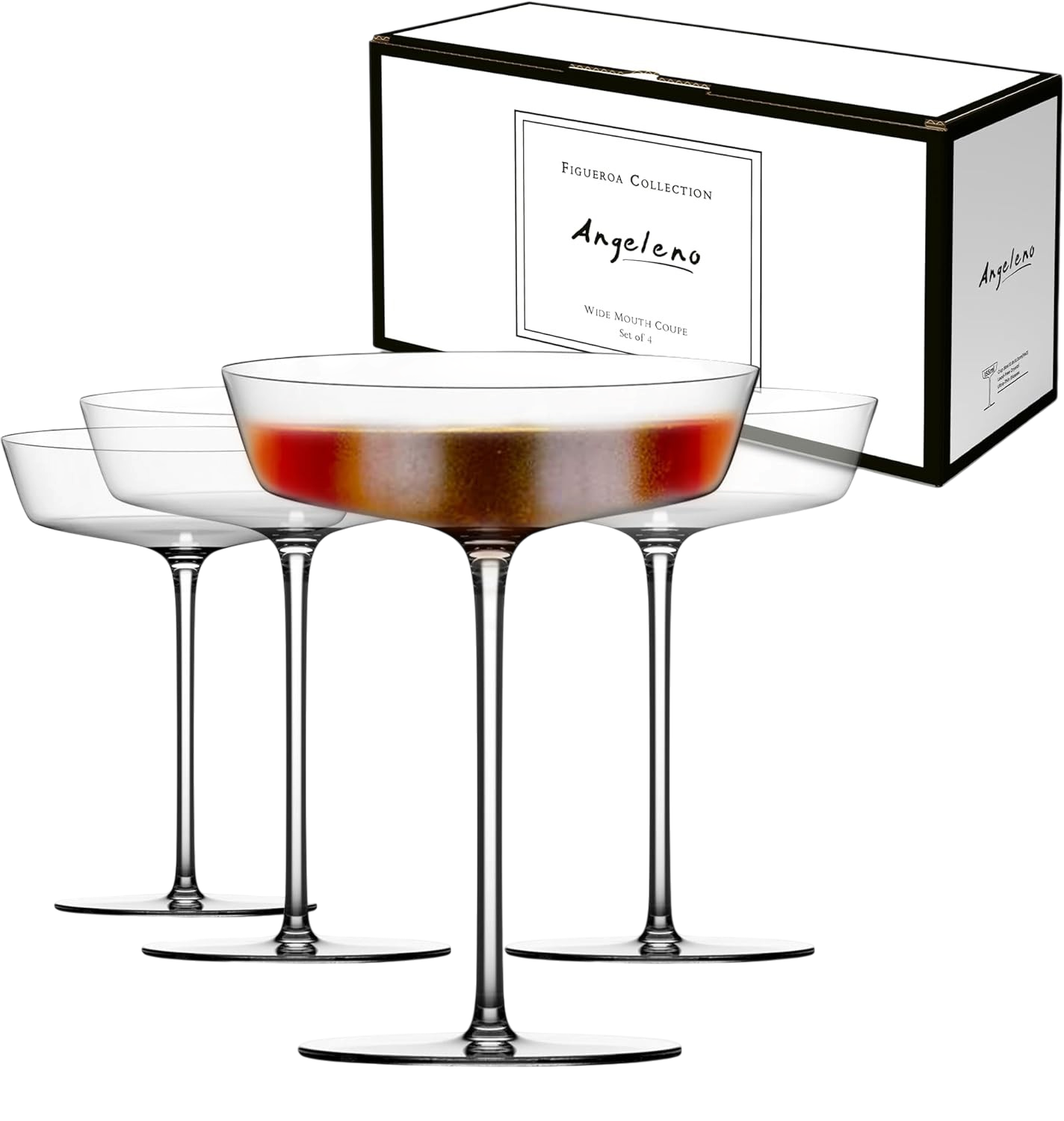 Figueroa Wide Coupe Glasses (4-Pack)