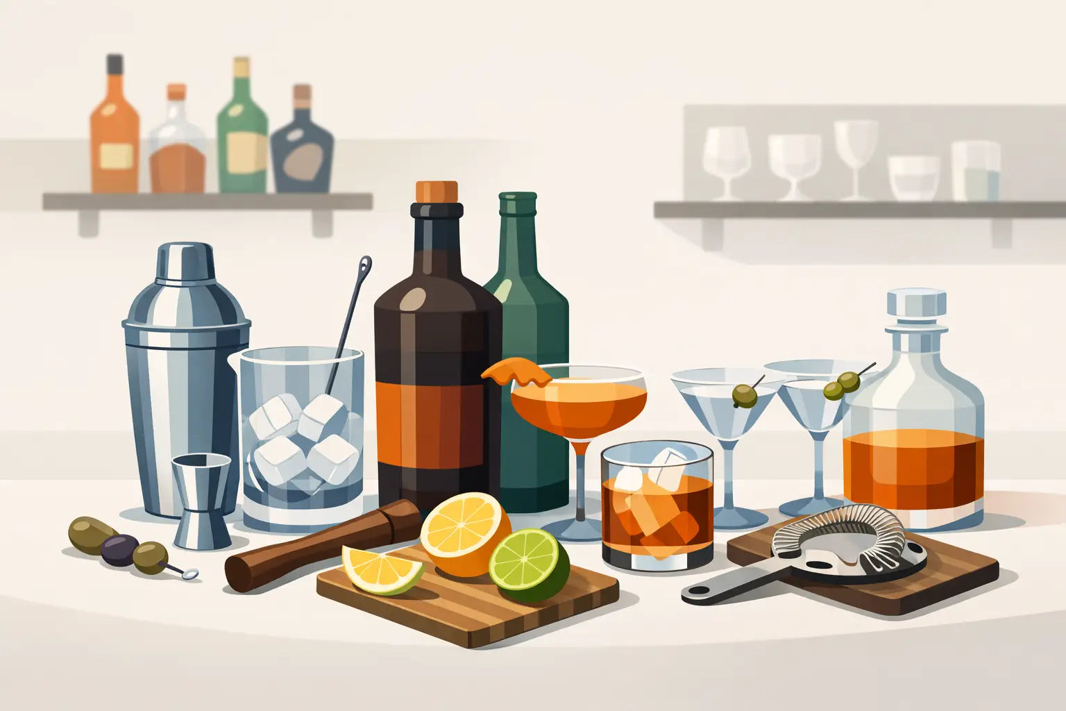 12 Home Bar Essentials That Actually Matter