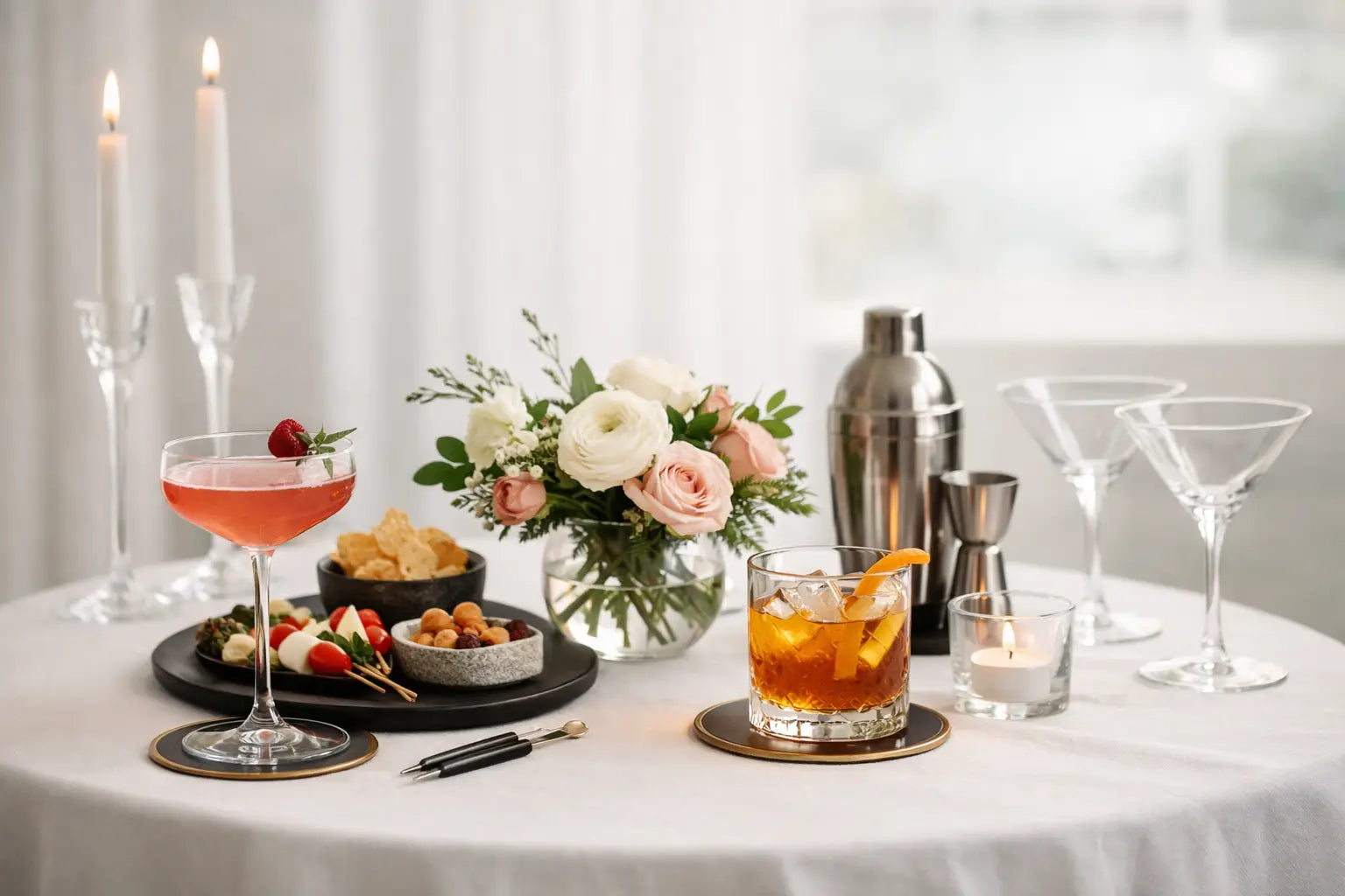 How to Set a Modern Cocktail Table With Style