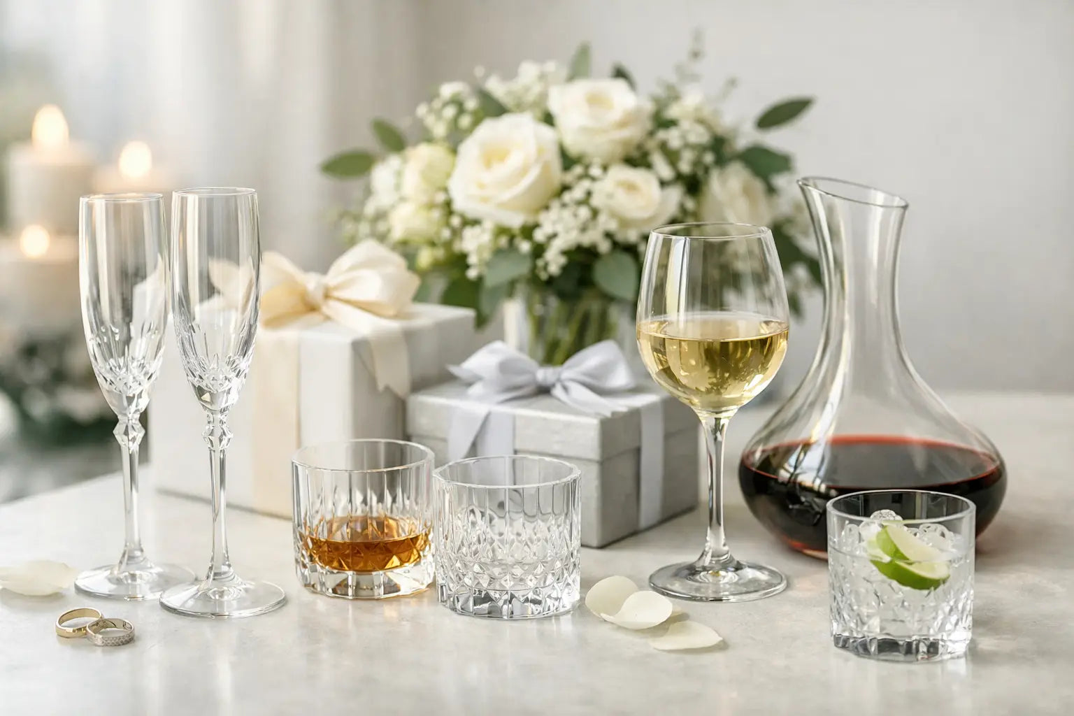 Giftable Glassware for Weddings That Lasts