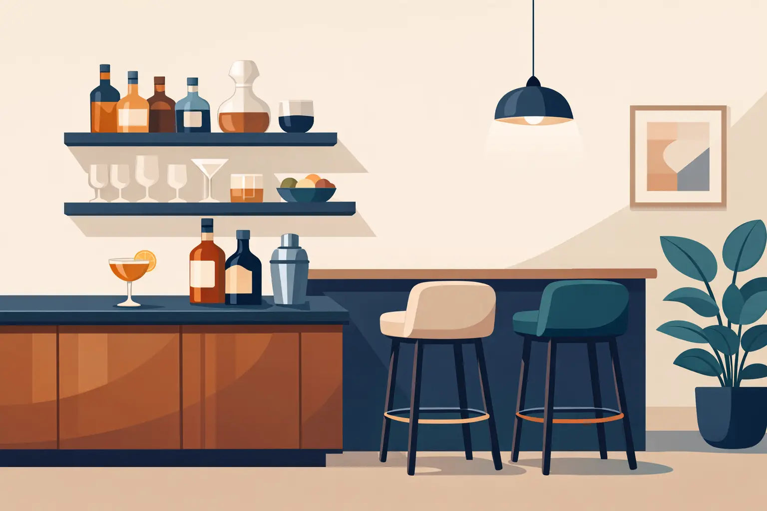 How to Build a Home Bar That Looks Refined