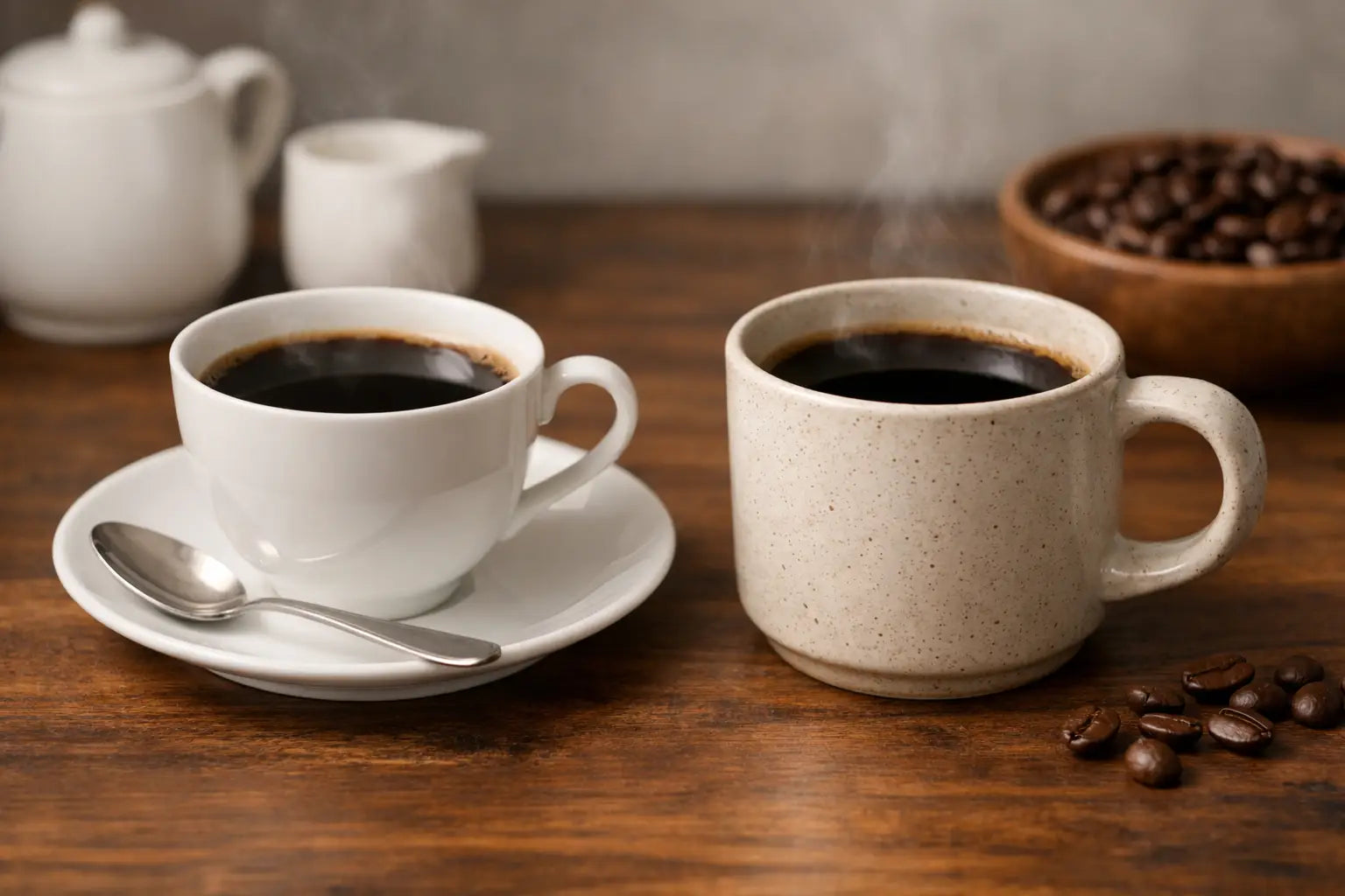 Porcelain vs Ceramic Coffee Cups