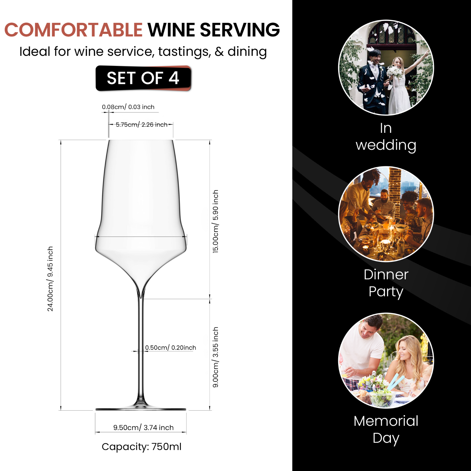 Figueroa White Wine Glasses (4-Pack)
