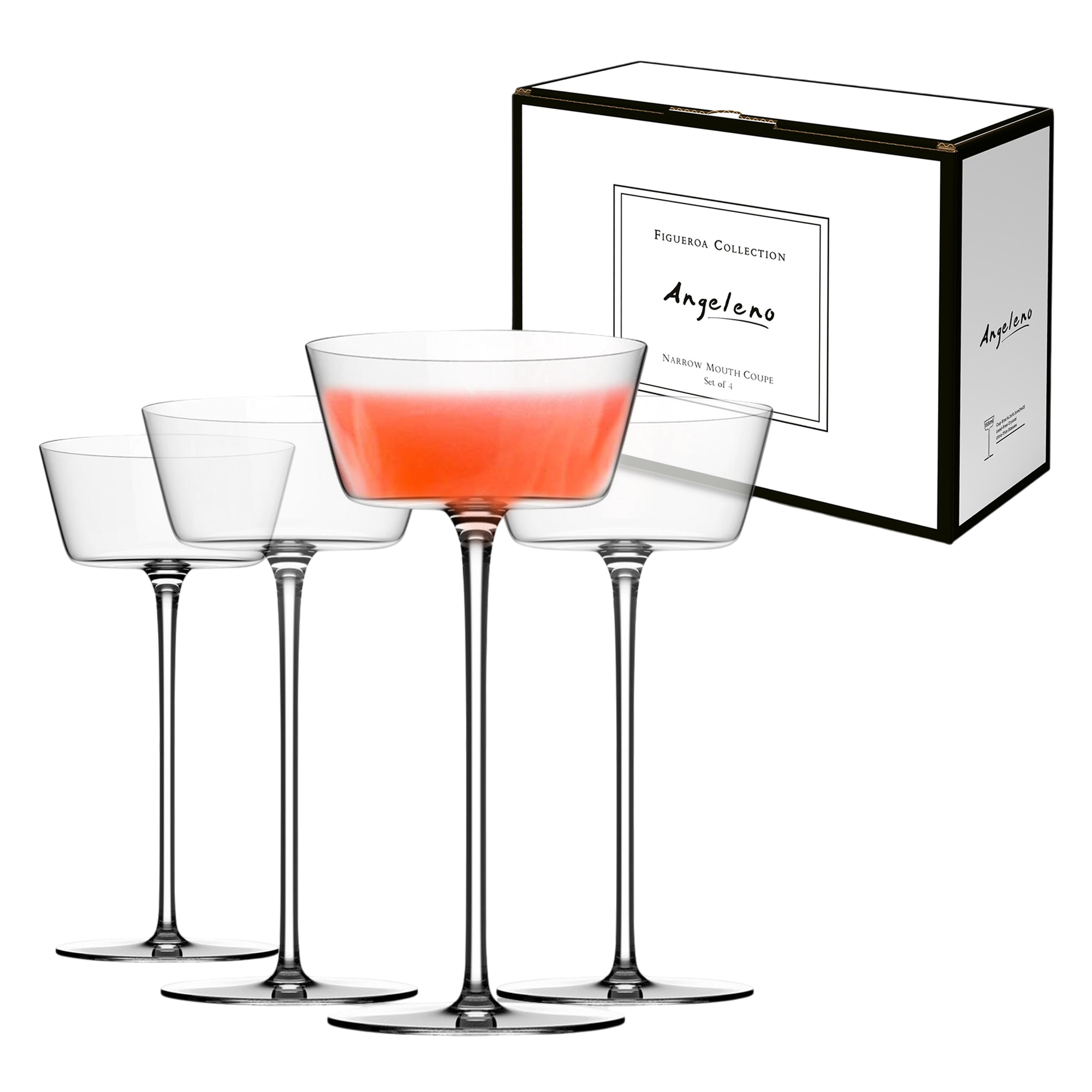 Figueroa Narrow Coupe Glasses (4-Pack)